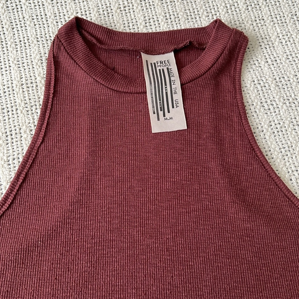 Free People Swing Tank Brown Medium ✨